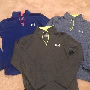 Boys long sleeved Under Armour Shirts